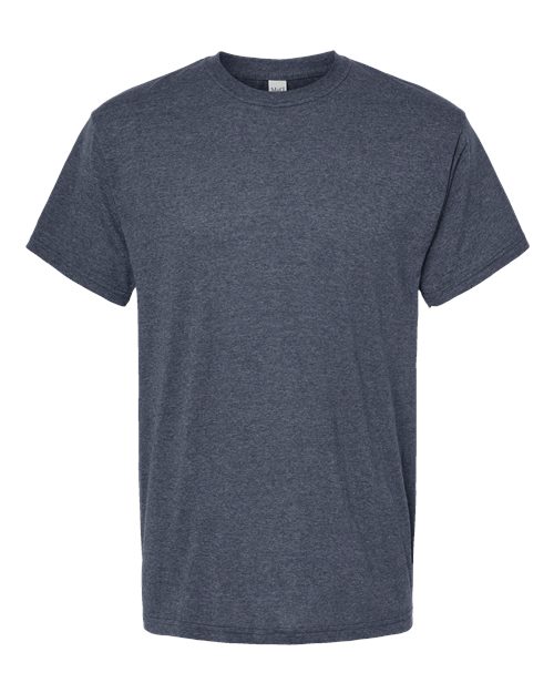 Men's Gold Soft Touch T-Shirt - Heather Navy Front