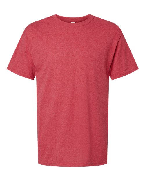 Men's Gold Soft Touch T-Shirt - Heather Red Front