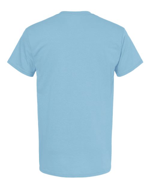 Men's Gold Soft Touch T-Shirt - Light Blue Back