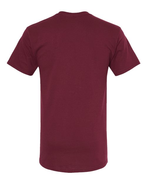 Men's Gold Soft Touch T-Shirt - Maroon Back