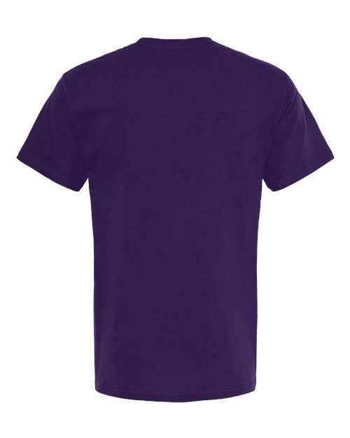 Men's Gold Soft Touch T-Shirt - Purple Back