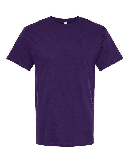 Men's Gold Soft Touch T-Shirt - Purple Front