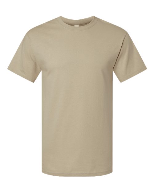 Men's Gold Soft Touch T-Shirt - Sand Front