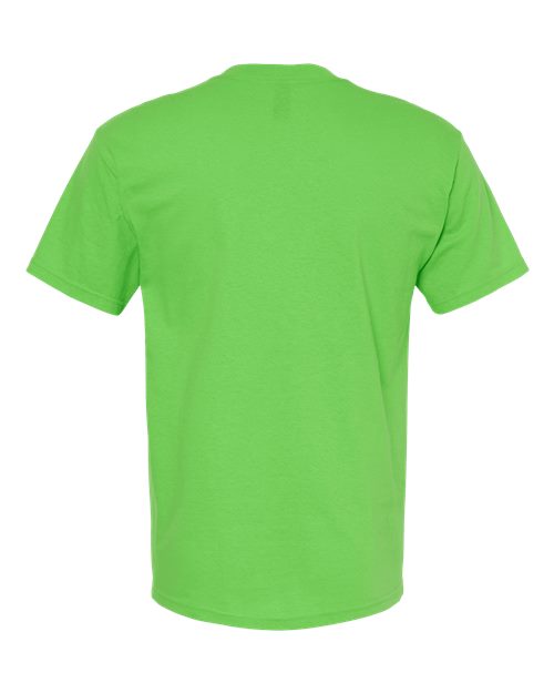 Men's Gold Soft Touch T-Shirt - Vivid Lime Back