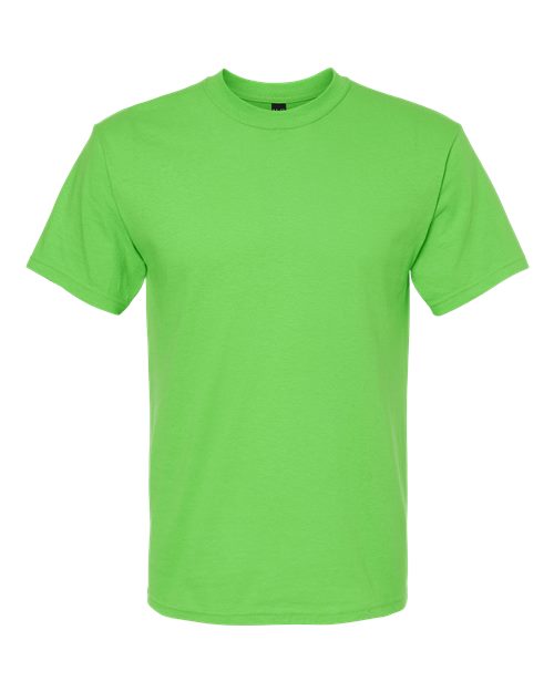 Men's Gold Soft Touch T-Shirt - Vivid Lime Front