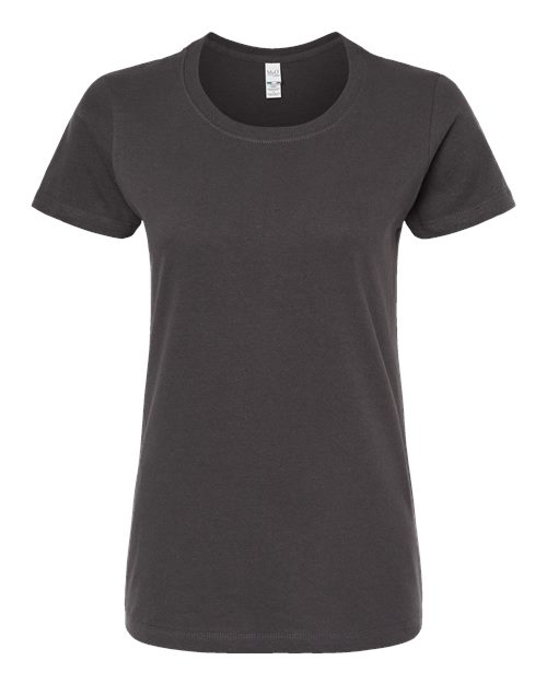 Women's Gold Soft Touch T-Shirt - Charcoal Front