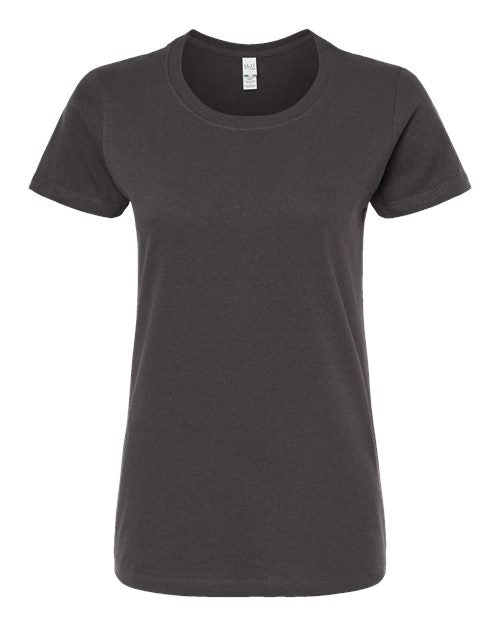 M&O Women's Gold Soft Touch T-Shirt - Charcoal Front