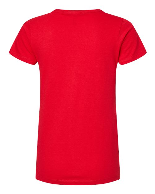 Women's Gold Soft Touch T-Shirt - Deep Red Back