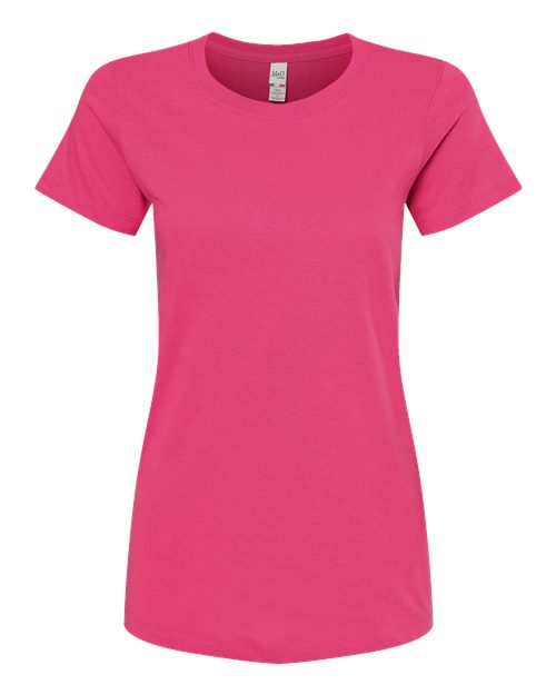 Women's Gold Soft Touch T-Shirt - Heliconia Front