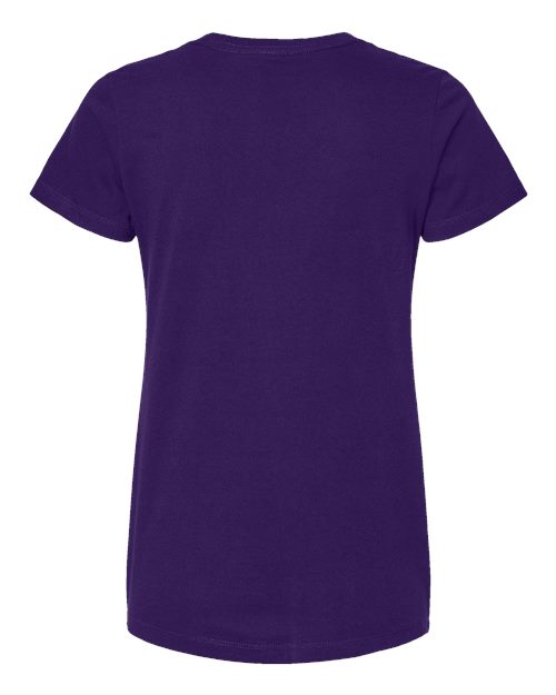 Women's Gold Soft Touch T-Shirt - Purple Back