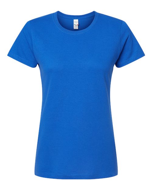 Women's Gold Soft Touch T-Shirt - Royal Front