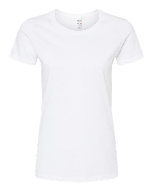 Women's Gold Soft Touch T-Shirt - White Front