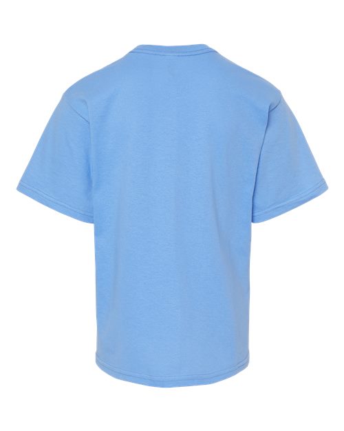 Youth Gold Soft Touch T-Shirt - Carolina Blue Back