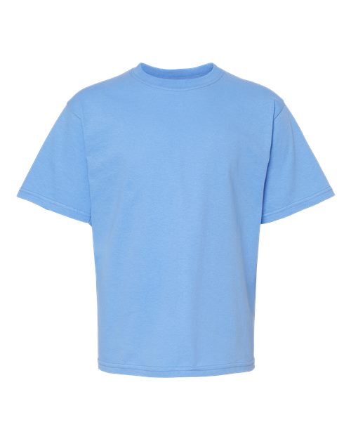 Youth Gold Soft Touch T-Shirt - Carolina Blue Front