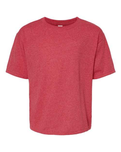 Youth Gold Soft Touch T-Shirt - Heather Red Front