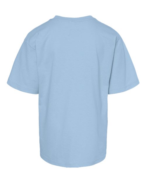 Youth Gold Soft Touch T-Shirt - Light Blue Back