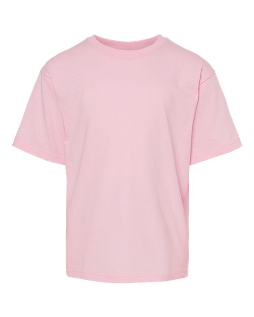 Youth Gold Soft Touch T-Shirt - Light Pink Front