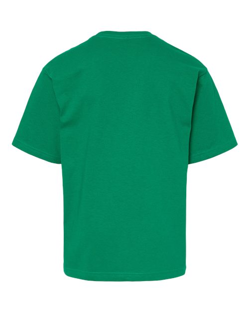 Youth Gold Soft Touch T-Shirt - Fine Kelly Green Back