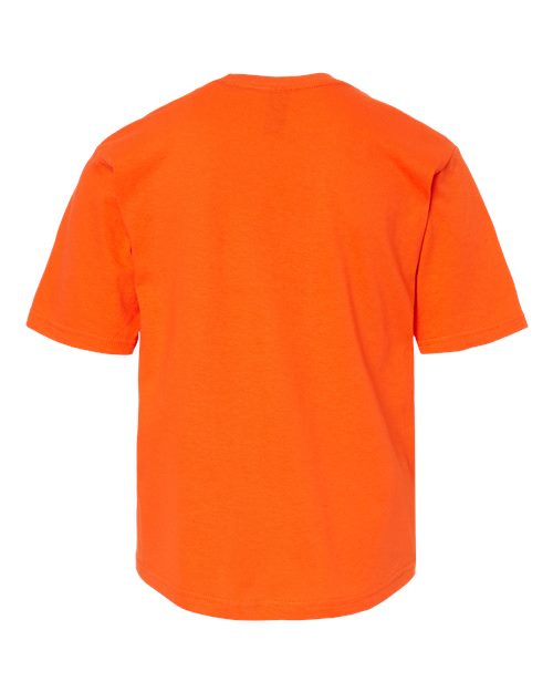 Youth Gold Soft Touch T-Shirt - Orange Back