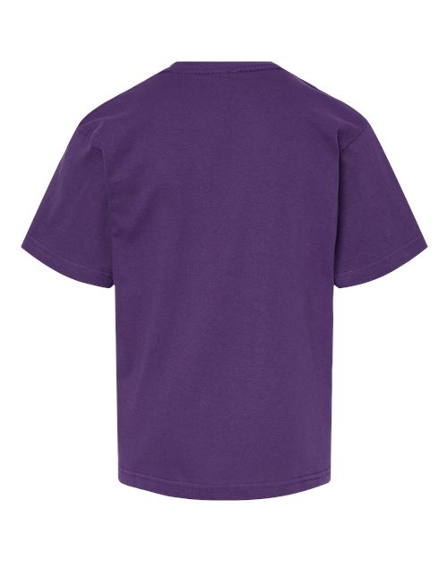 Youth Gold Soft Touch T-Shirt - Purple Back