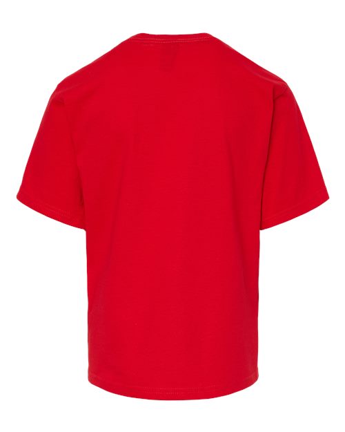 Youth Gold Soft Touch T-Shirt - Deep Red Back