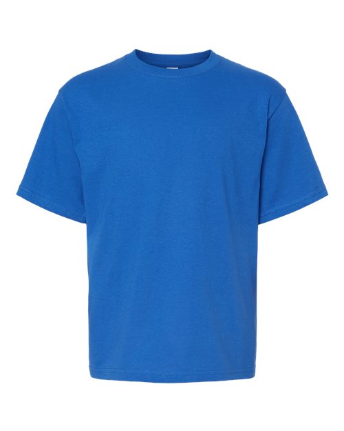 Youth Gold Soft Touch T-Shirt - Royal Front