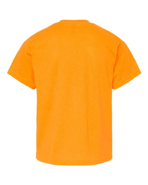Youth Gold Soft Touch T-Shirt - Safety Orange Back