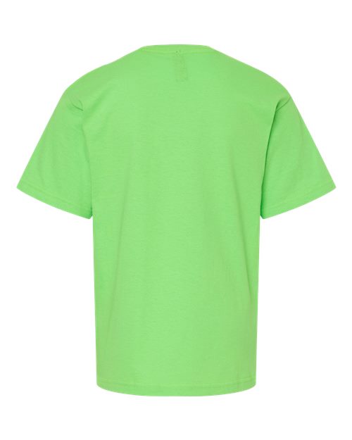 Youth Gold Soft Touch T-Shirt - Vivid Lime Back