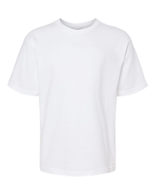 Youth Gold Soft Touch T-Shirt - White Front