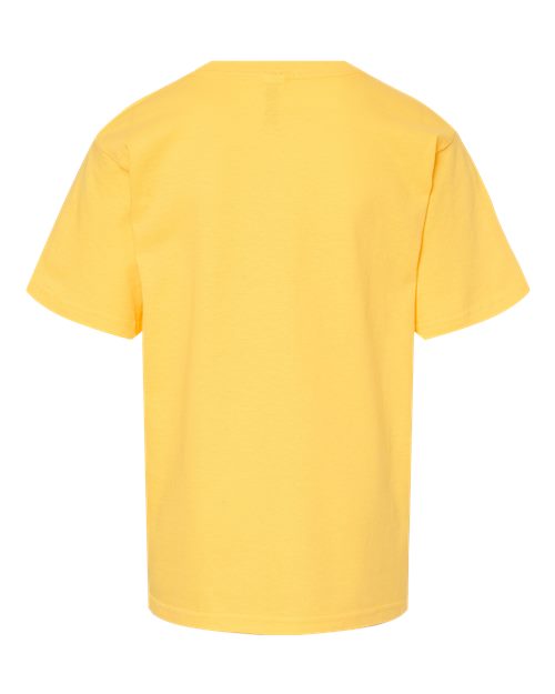 Youth Gold Soft Touch T-Shirt - Yellow Back