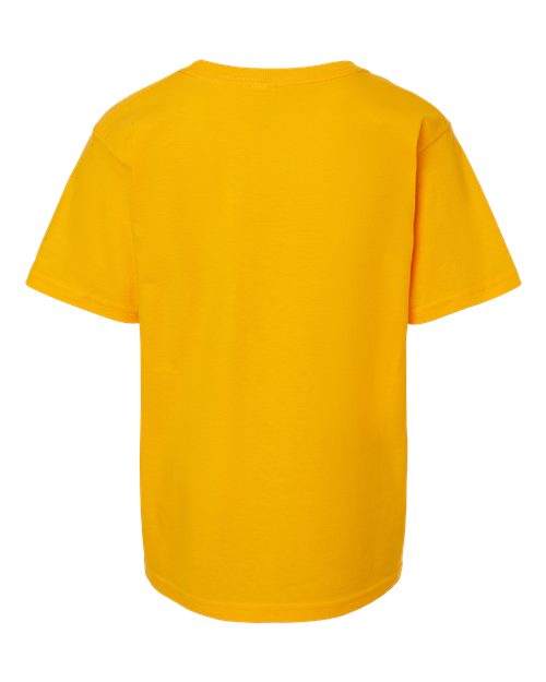 Youth Gold Soft Touch T-Shirt - Gold Back