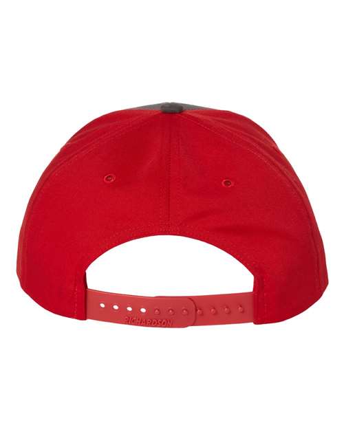 Twill Back Trucker Cap - Charcoal/ Red Back