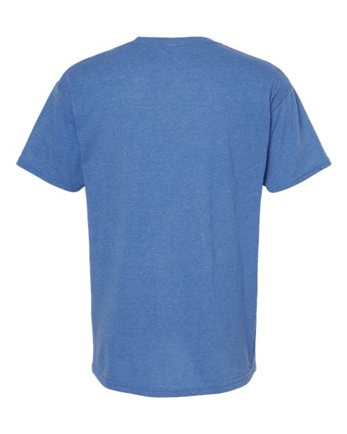 Men's Gold Soft Touch T-Shirt - Heather Royal Back