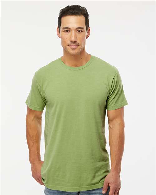 M&O Unisex Vintage Garment-Dyed T-Shirt - Model Front
