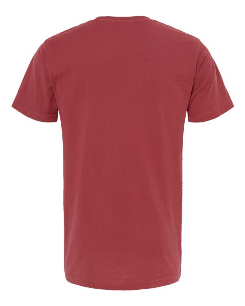 Unisex Vintage Garment-Dyed T-Shirt - Crimson Back
