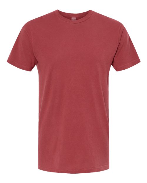 Unisex Vintage Garment-Dyed T-Shirt - Crimson Front