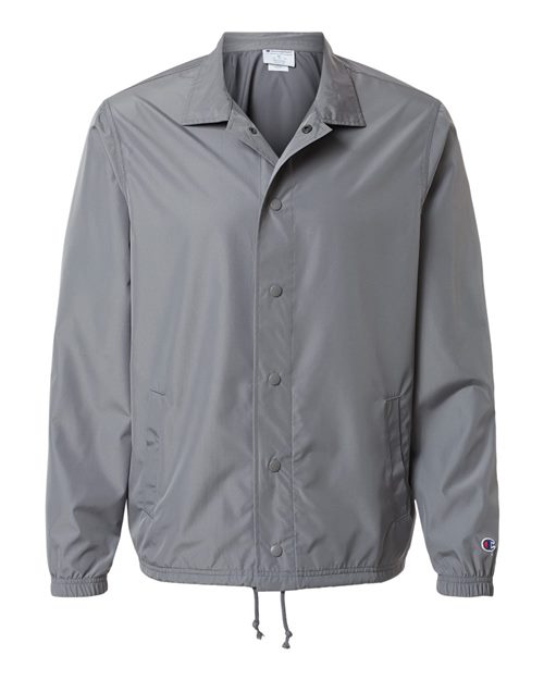 Unisex Coach's Jacket - Olive Green Camo Front