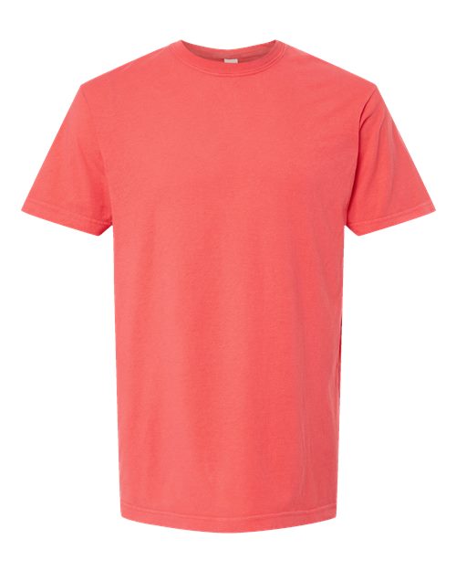 Unisex Vintage Garment-Dyed T-Shirt - Bright Salmon Front