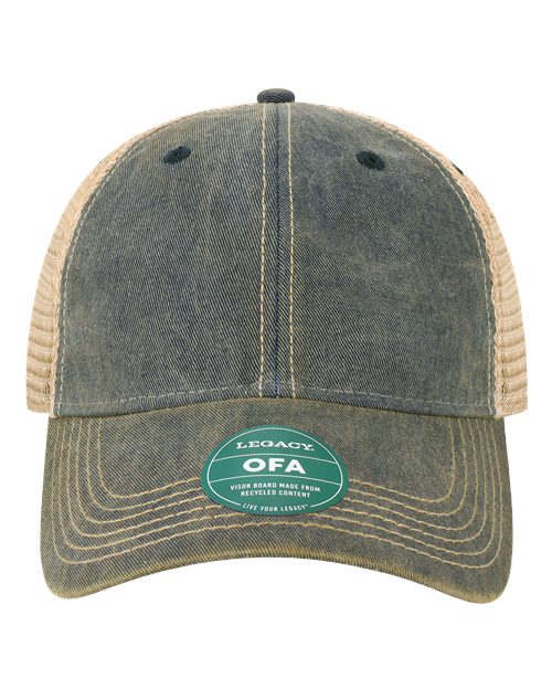 Old Favorite Trucker Cap - Navy/ Khaki Front