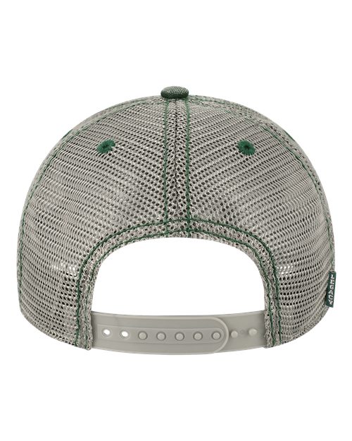 Dashboard Trucker Cap - Dark Green/ Grey Back