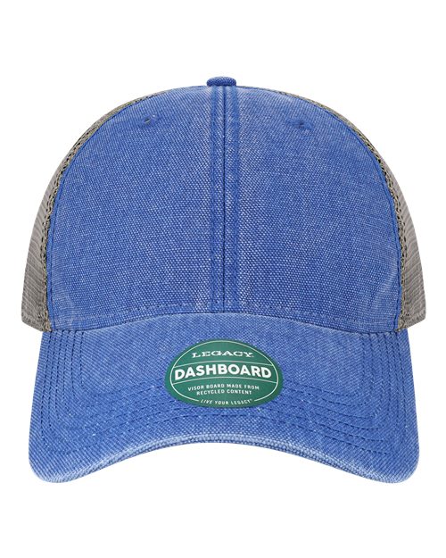 Dashboard Trucker Cap - Royal/ Grey Front