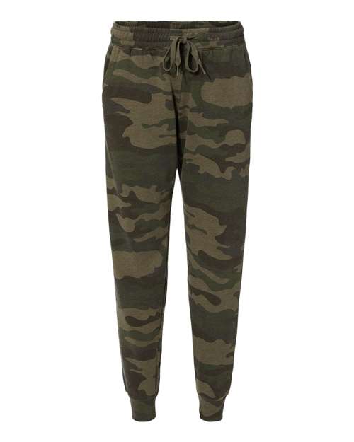Women's California Wave Wash Sweatpants - Forest Camo Heather Front
