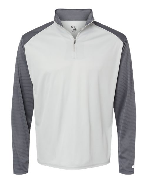 Men's Breakout Quarter-Zip Pullover - Silver/ Graphite Front