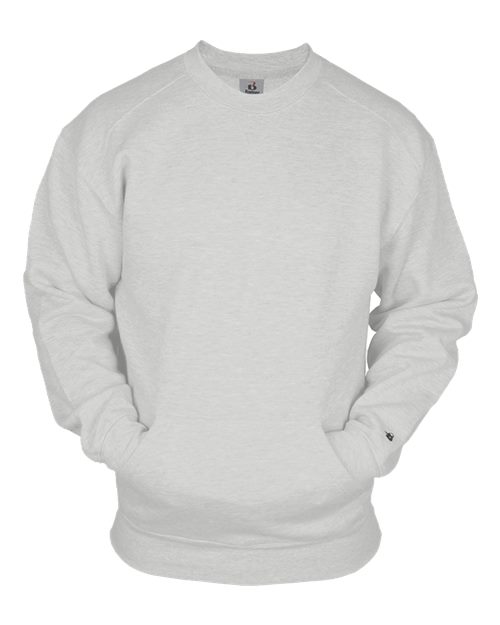 Unisex Pocket Crewneck Sweatshirt - Ash Front