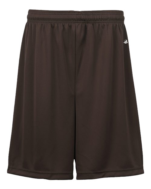 Youth B-Dry 6" Shorts - Brown Front