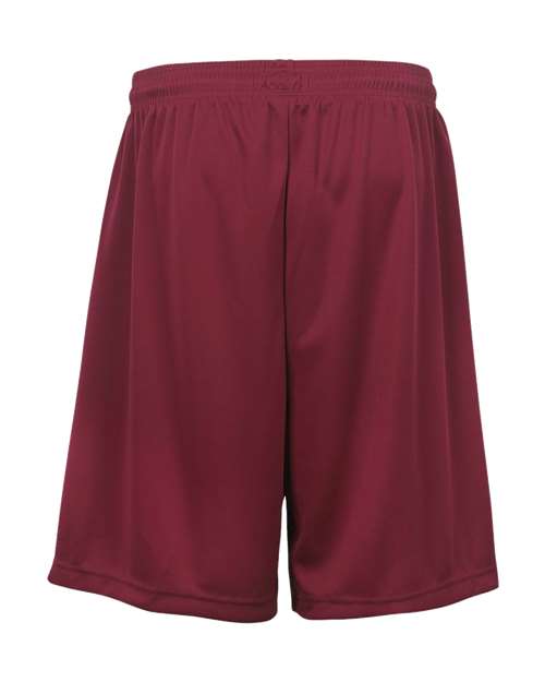 Youth B-Dry 6" Shorts - Cardinal Back