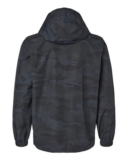 Men's Nylon Anorak - Black Camo Back