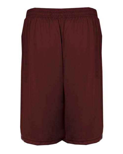 Men's Pocketed 7" Shorts - Maroon Back