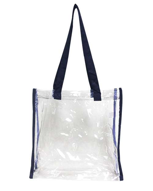 Clear Value Tote - Navy Back