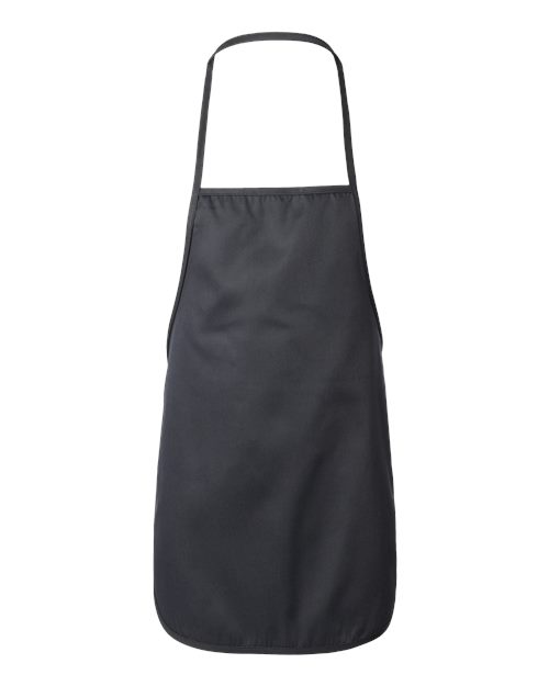 Midweight Cotton Twill Butcher Apron - Black Front